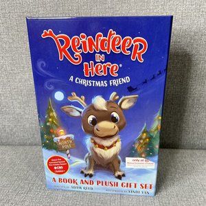 Reindeer In Here A Christmas Friend Book and Plush Gift Set 2022 Exclusive New